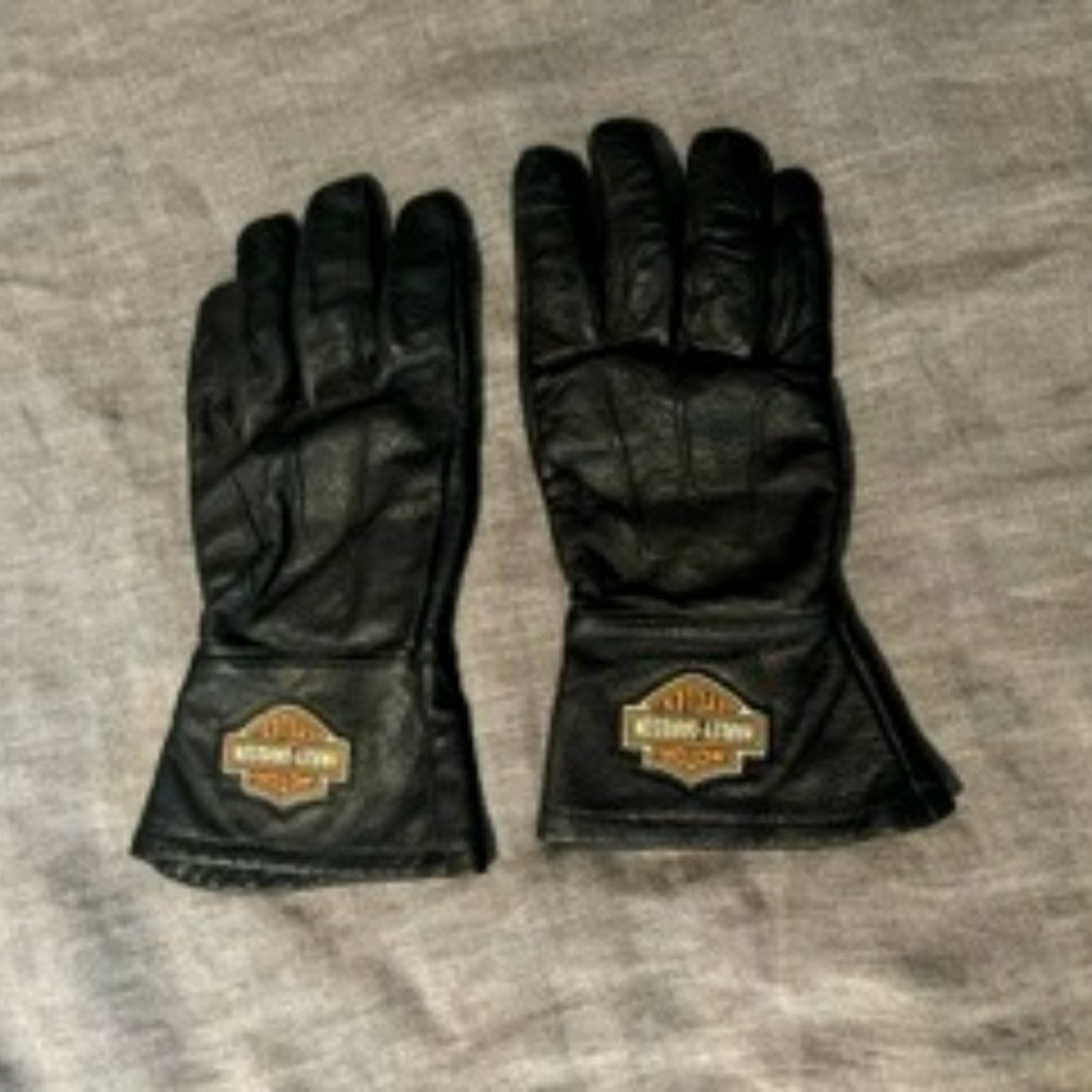 Harley Davidson Men's Leather Gloves Size XL 2RXT-H-DMC Black